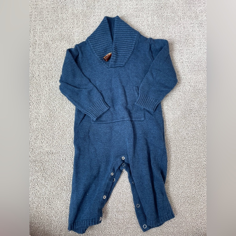 Knit sweater onesie